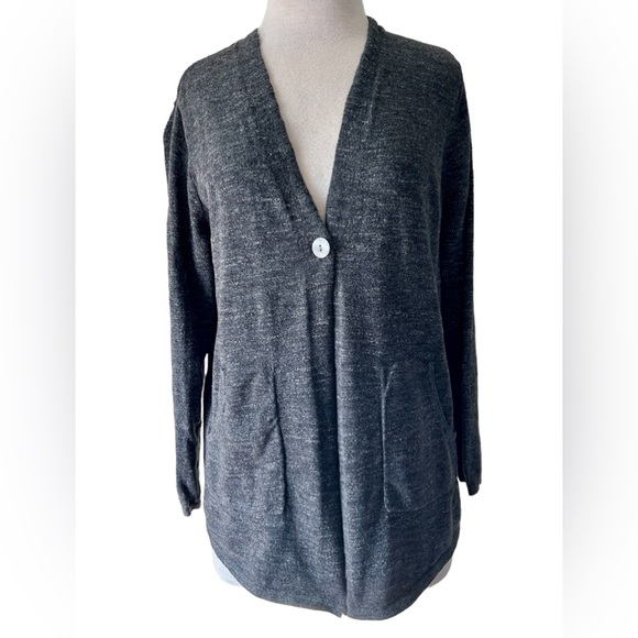 PureJill Gray Cotton Jacket Size M - Picture 1 of 4